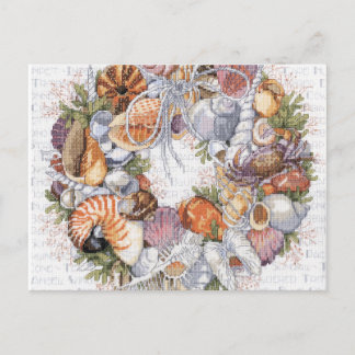 Seashell Wreath Card Briefkaart