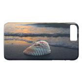 Seashell zonsondergang iPhone / Galaxy hoesje (Achterkant (Horizontaal))
