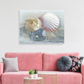 Seashellen en Surf Canvas Afdruk (Insitu (Woonkamer))