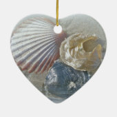 Seashellen en Surf Keramisch Ornament (Achterkant)