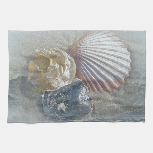 Seashellen en Surf Theedoek (Horizontaal)