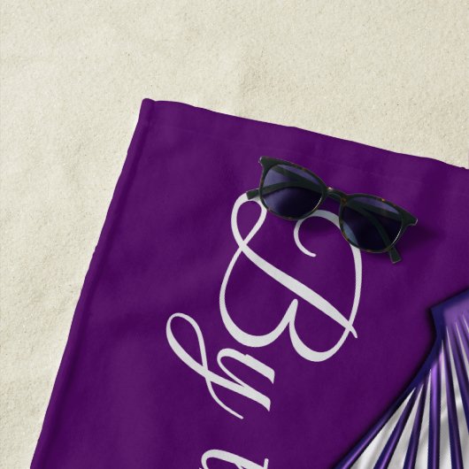 Seashellen van Paars Strandlaken (In situ)