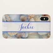 Seashells achtergrond Case-Mate iPhone Case (Achterkant (horizontaal))