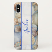 Seashells achtergrond Case-Mate iPhone Case (Achterkant)