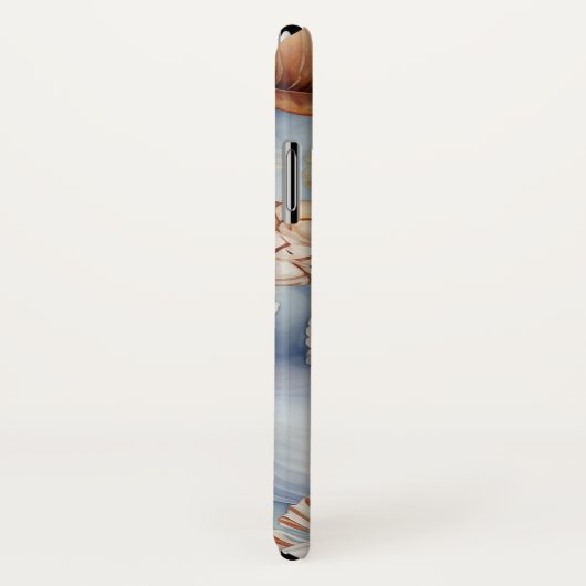  Seashells achtergrond Case-Mate iPhone Case (Achterkant / rechts)