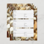 Seashells adresboek pagina (Voorkant / Achterkant)