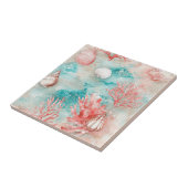 Seashells and Ocean Waves Pattern (11) Tegeltje (Zijkant)