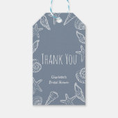 Seashells and Star Fish Bridal Shower Thank You Cadeaulabel (Voorkant)