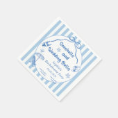 Seashells and Wedding Bells Bachelorette Party Servet (Hoek)