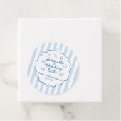 Seashells and Wedding Bells Coastal Bridal Shower Bedankjes Labels (In situ)