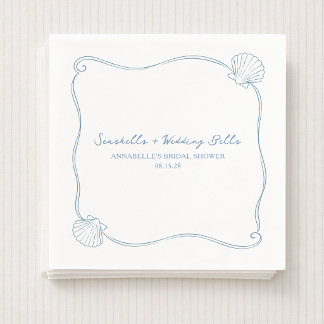 Seashells and Wedding Bells Coastal Bridal Shower Servet