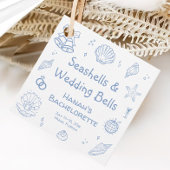 Seashells Bachelorette Party Bedankjes Labels