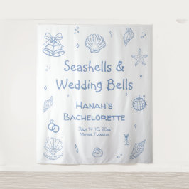 Seashells Bachelorette Party Welkom Wandkleed
