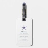 Seashells-Bagagelabel Bagagelabel (Achterkant verticaal)