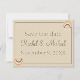 Seashells Beach bruiloft charme Save The Date