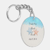 Seashells Beach Dank u Sleutelhanger (Voorkant Links)