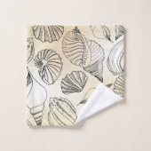 Seashells Beach House Nautical Bad Handdoek (Wasdoekje)