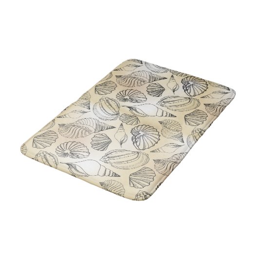 Seashells Beach House Nautical Badmat (Gekanteld)