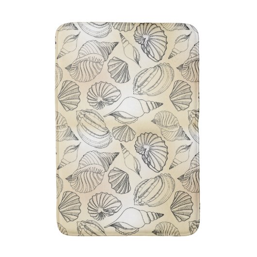 Seashells Beach House Nautical Badmat (Voorkant Verticaal)