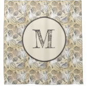 Seashells Beach House Nautical Douchegordijn (Voorkant)