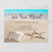 Seashells Beach Moving Aankondigingskaart (Voorkant)