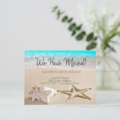 Seashells Beach Moving Aankondigingskaart (Staand voorkant)