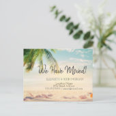 Seashells Beach PalmMoving Aankondigingskaart (Staand voorkant)