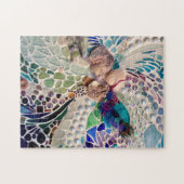 Seashells Beach Pattern Mosaic Legpuzzel (Horizontaal)