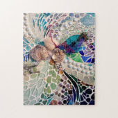 Seashells Beach Pattern Mosaic Legpuzzel (Verticaal)
