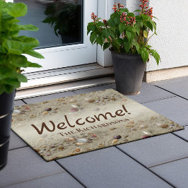 Seashells Beach Personalized Welcome Doormat Deurmat