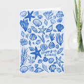 Seashells Beach Shells Ocean Happy Birthday Kaart (Voorkant)