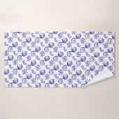 Seashells Beach-symbolen Badhanddoek (Badhanddoek)