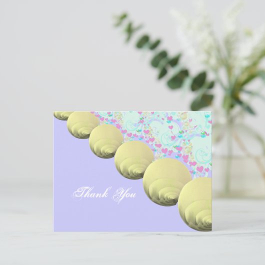 SeaShells Beach Wedding - Gepersonaliseerd Briefkaart (Staand voorkant)