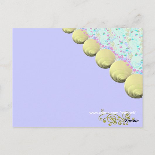 SeaShells Beach Wedding - Gepersonaliseerd Briefkaart (Achterkant)