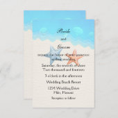 Seashells Beach Wedding Kaart (Voorkant / Achterkant)