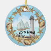 Seashells Biloxi Lighthouse Ornament (Voorkant)