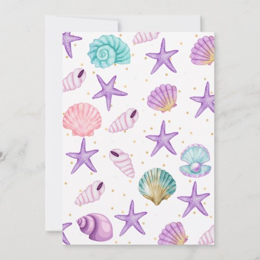 seashells  Birthday  Kaart (Achterkant)