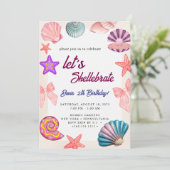 seashells  Birthday  Kaart (Staand voorkant)