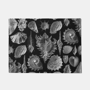 Seashells Black Deurmat