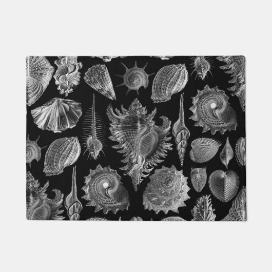  Seashells Black Deurmat (Voorkant)