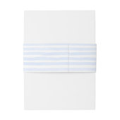 Seashells blauw golvende grens strand bruiloft uitnodigingen wikkel (Achterkant Voorbeeld)