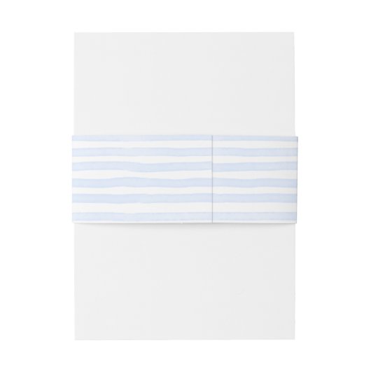 Seashells blauw golvende grens strand bruiloft uitnodigingen wikkel (Achterkant Voorbeeld)