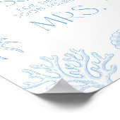  Seashells Bridal Shower How Many Kisses Poster (Hoek)