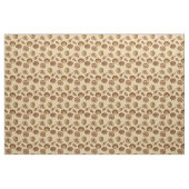 Seashells - Bruin op beige achtergrond Stof (Yard (91,4 cm))