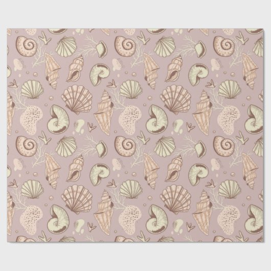 Seashells Cadeaupapier (Vlak)