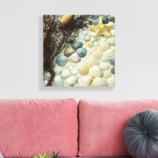 Seashells Canvas Afdruk (Insitu (Woonkamer))