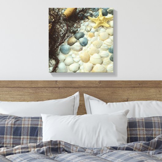 Seashells Canvas Afdruk (Insitu (Slaapkamer))
