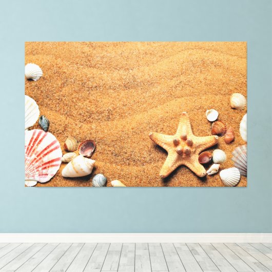 Seashells Canvas Afdruk (Insitu (Houten vloer))