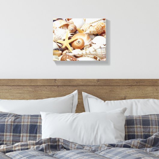 Seashells Canvas Afdruk (Insitu (Slaapkamer))