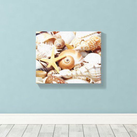 Seashells Canvas Afdruk (Insitu (Houten vloer))